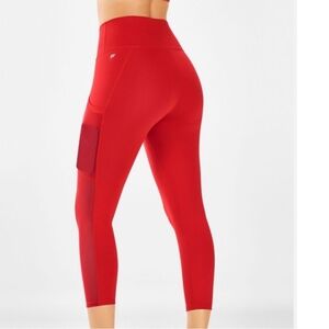Fabletics Red High-Waisted Leggings